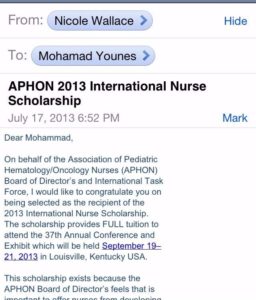 APHON International Nurse Scholarship