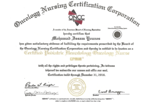 Certified Pediatric Hematology Oncology Nurse CPHON® 2012